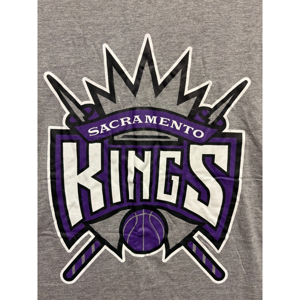 Sacramento Kings Majestic Big Man Graphic Shirt Mens Gray XL TALL NWT Classic - Picture 4 of 8